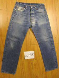 Destroyed levis 501 Feather jean used 35x33 1059F  