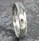 Narrow Domed Titanium Wedding Band Engagement Rings 4mm Made to ANY 