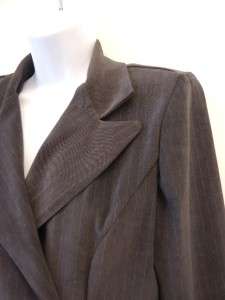 Gray Pinstripe Jacket Pant Suit ~ MAREN PETITE ~ 10P  