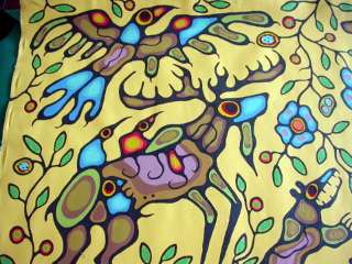 Authentic Norval Morrisseau The Gathering Painting  