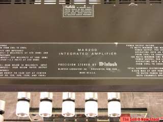 Vintage McIntosh 6200 MA6200 MA 6200 Stereo Power Integrated Amp 