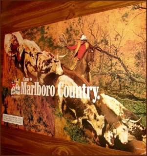 1988 MARLBORO 2 pg Photo AD~Cowboy Herding Cattle  