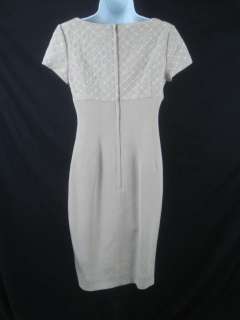 PATRICIA RHODES COUTURE Biege Beaded Silk Dress 4  