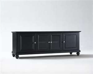 Crosley Furniture Cambridge 60 Low Profile TV Stand Black  