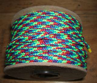   Green, Teal, Purple & Red Tracers Shoe Lace / Draw String Cord  