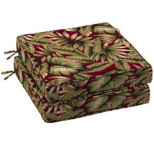 Arden Chili Tropical Patio Seat Cushion 2 Pack AB80412B 9D2 at The 