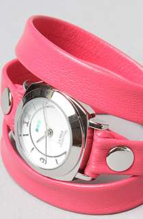 La Mer The Odyssey Layer Watch in Tulip Pink and Silver  Karmaloop 