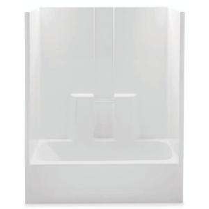 Aquatic 60 in. x 30 in. x 72 in. Gelcoat Tub Shower with Right Hand 