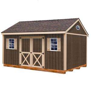 Best Barns Brookfield 16 ft. x 12 ft. Wood Shed Kit with Floor 
