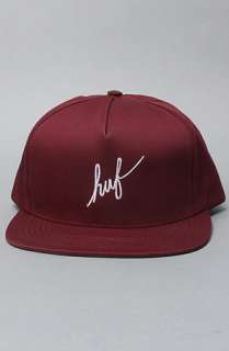 HUF The HUF Snap Back In Burgundy and White  Karmaloop   Global 