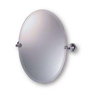   in. Oval Pivot Mirror in Polished Chrome AL DIVMR 07 