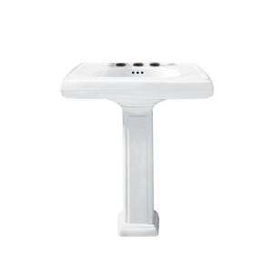American Standard Heritage Pedestal Sink Combo in White DISCONTINUED 