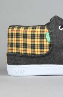 Keep The Ramos Sneaker in Black Denim Yellow Plaid  Karmaloop 