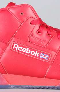 Reebok The Workout Mid Ice Sneaker in Red  Karmaloop   Global 