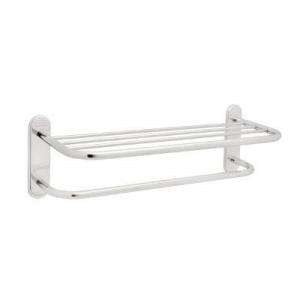 Franklin Brass 24 in. Towel Shelf with One Bar and Concealed Mounting 