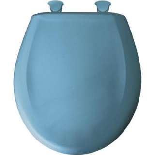 BEMIS Round Closed Front Toilet Seat in New Orleans Blue 200SLOWT 144 