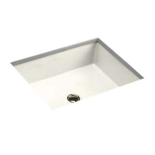   Verticyl RectangleUndercounter Vitreous China Bathroom Sink in Biscuit