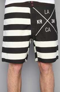 KR3W The Allegiance Swim Trunk in Black  Karmaloop   Global 