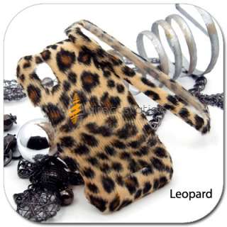 Leopard VELVET Hard Skin Case Motorola Flipside MB508  