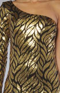 LA Boutique The Golden Leaf Dress  Karmaloop   Global Concrete 