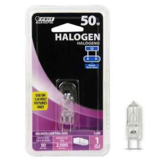   Electric 50 Watt G8 Base Halogen Light Bulb BPQ50/G8 