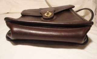 Coach Espresso Brown Leather Murphy Willis Messenger Handbag  