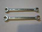 Lot of 2 Easco Standard Flared Nut Wrenchs 7/16 3/8 60114