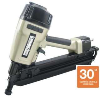   Paper Collated Clipped Head 2 in.   3 1/2 in. Framing Nailer with Case