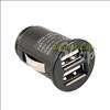   Bullet Dual USB 2 Port Car Charger Adaptor for iPhone 4 4g iPod Touch