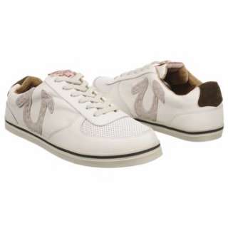 Mens True Religion Ace Low Leather White Shoes 