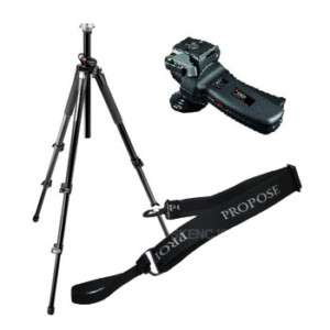 MANFROTTO 055XPROB with 322RC2 & 102 Strap Tripod Kit  