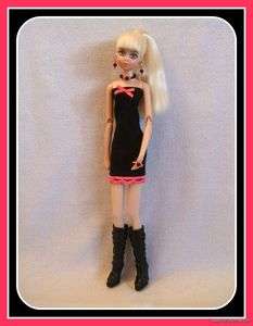   FASHION DRESS + JEWELRY for LOLLIPOP GIRLS DOLL Goth Clothes d4e