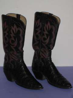   OOAK Anteater Skin Leather Western Cowboy Boot Mens Size 9N  