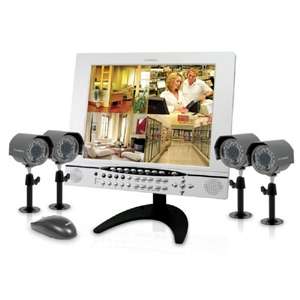   Channel Triplex Digital Video Recorder and 4 Night Vision CCD Cameras