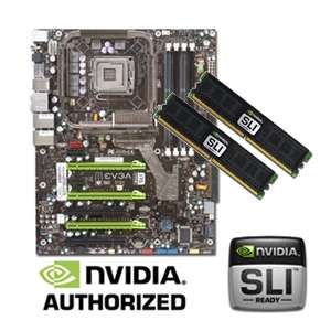 EVGA nForce 790i Ultra SLI Motherboard RAM Bundle   OCZ SLI 2048MB 