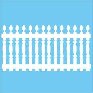 Trace Designs 36 In. x 24 In. Picket Fence Trace and Paint Mural 2249 