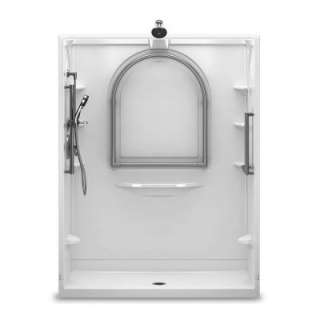 Delta 60 In. X 34 In. Traditional Shower System in White 6K6034BP00 at 