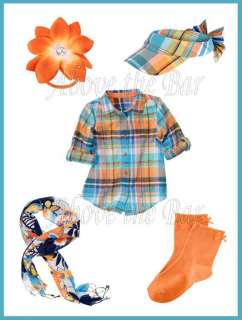 NWT Gymboree Tropical Bloom Shirt Scarf Visor Socks Hair Pony U Pick 