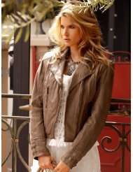 AMY VERMONT Lederjacke hellbraun