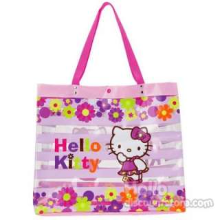 Hello Kitty Beach Clear Vinyl Tote Bag  Flower  