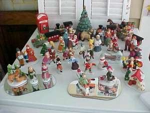 Christmas Village Accessories~NOT DEPT 56~Lot of 35 Pieces~  
