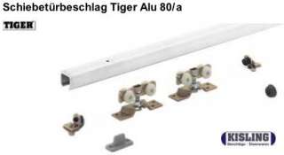 Schiebetürbeschlag Tiger 80 bis 80 Kg für Türe 70 90 cm  