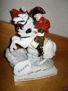 Porzellanfigur reitender Napoleon Bonaparte auf Pferd  
