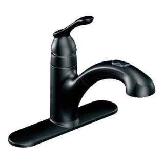 Banbury Single Handle Pull Out Sprayer Kitchen Faucet in Matte Black 