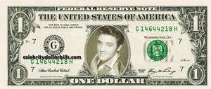   Presley # 3 CELEBRITY DOLLAR BILL UNCIRCULATED MINT US CURRENCY CASH