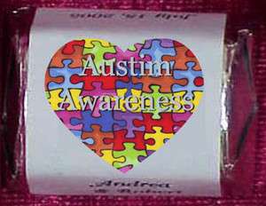 Autism Awareness Puzzle Candy Wrappers Labels Personalized Party 