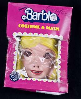 Ben Cooper BARBIE Halloween Costume & Mask Child Size 12 14 Vintage 