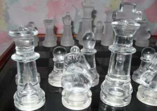   Backgammon dominoes checkers game set glass & wood case EUC  