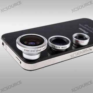 Wide Lens + Macro Lens + 180° Fish Eye Lens for Samsung GALAXY S 