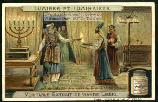 Lamps and Candelabras Sacred To Israelites c1908 Card  